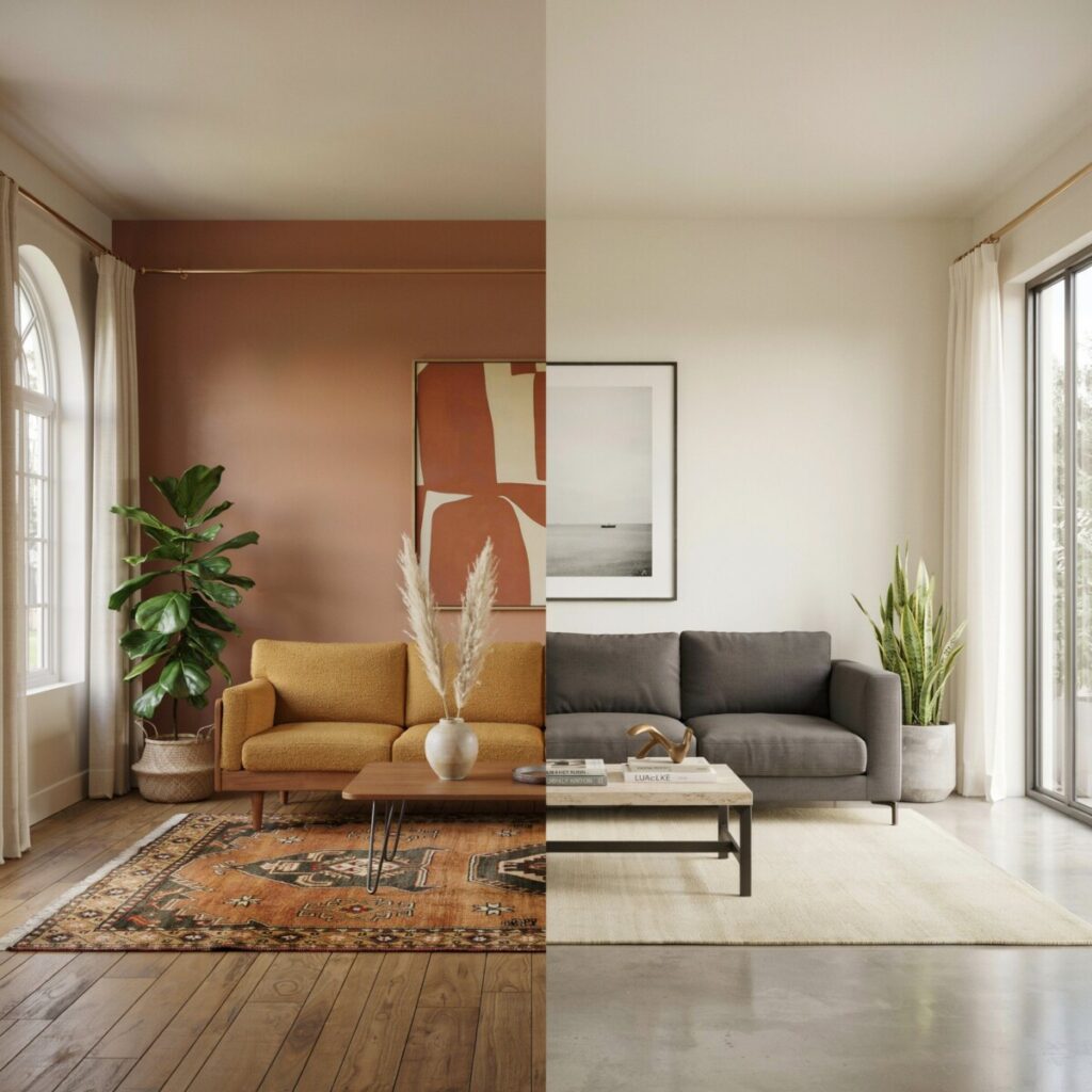 Mid-Century Modern vs. Contemporary